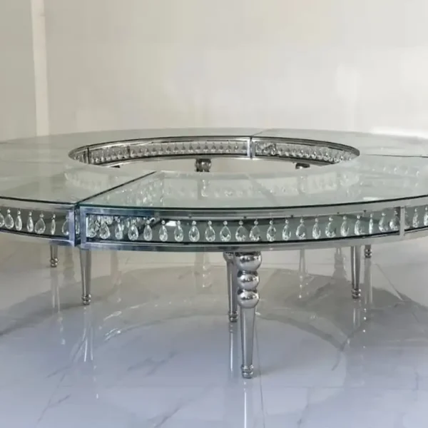 Serpentine Table Gold